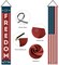 4th of July & Patriotic Holiday Outdoor Decorations – Hanging American Flag and Banner Wreath, Stars & Stripes Porch Sign for Memorial Day, Independence Day, Veterans Day, and Labor Day (Red, White, Blue, 2025)